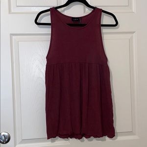 Urban Outfitters Ribbed Babydoll Top